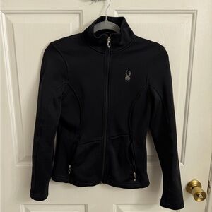 Spyder Black Full-Zip Performance Jacket